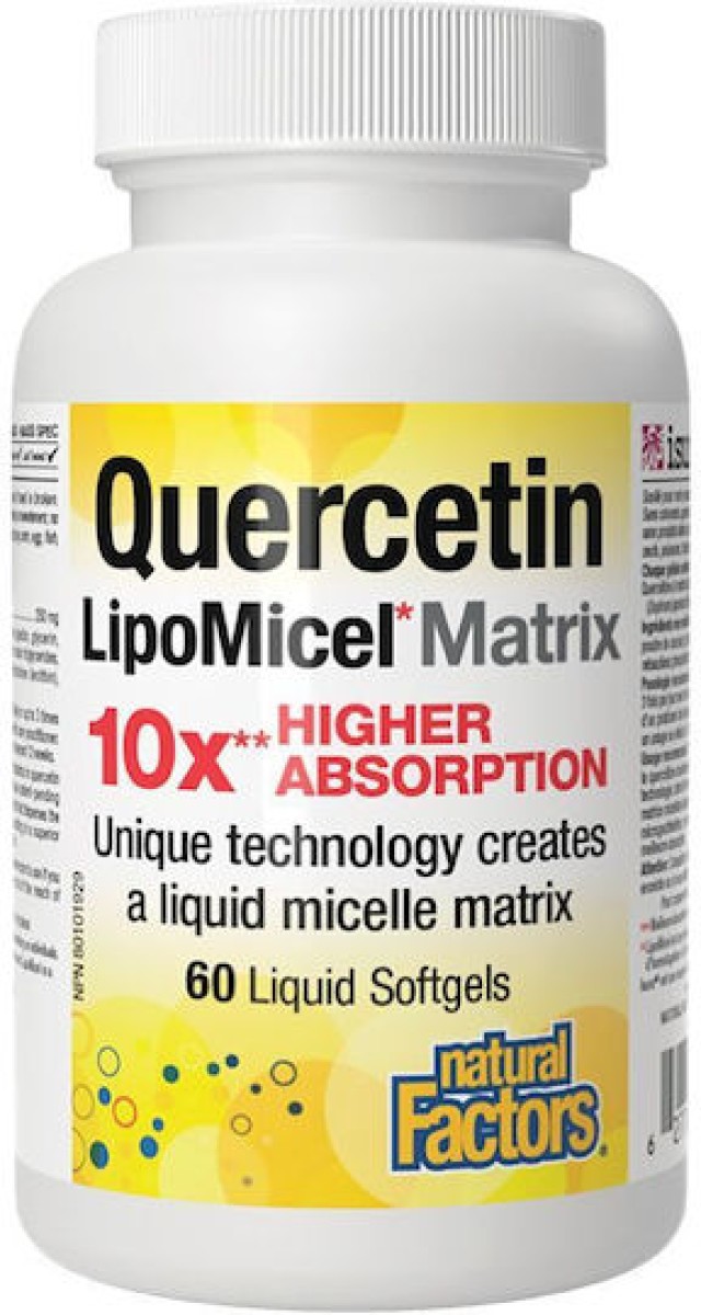 Natural Factors Quercetin, Lipomicel Matrix Αντιοξειδωτικό 60 Μαλακές … Natural Factors Quercetin, Lipomicel Matrix Αντιοξειδωτικό 60 Μαλακές …