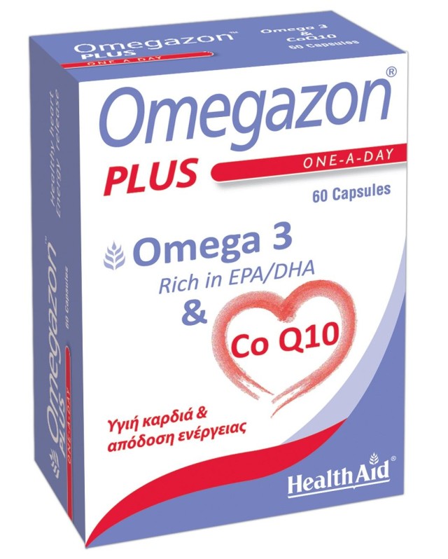 Health Aid Omegazon Plus (Omega 3 & Co Q10) Nutritional Supplement for K…