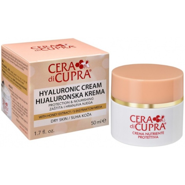 Cera di Cupra Protection Nourishing Cream Hyaluronic for Dry Skin Αντιγηραντική Κρέμα Προσώπου για Ξηρές Επιδερμίδες 50ml