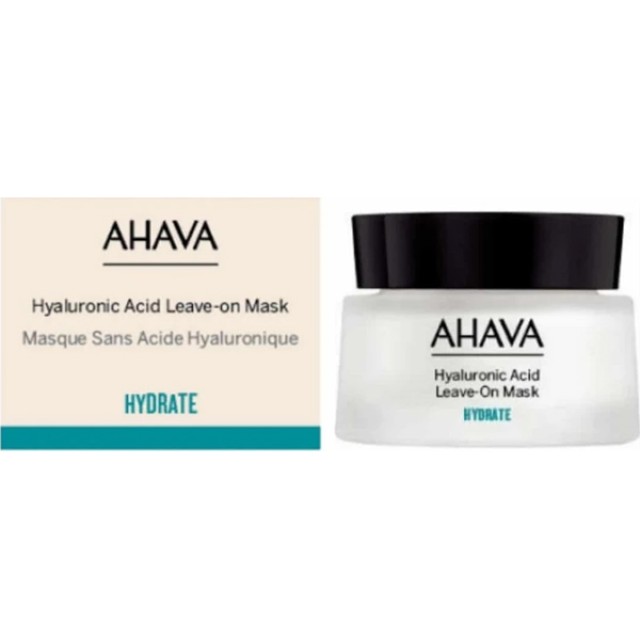 Ahava Hyaluronic Acid Leave-On Mask Ενυδατική - Καταπραϋντική Μάσκα Προσώπου με Υαλουρονικό 50ml