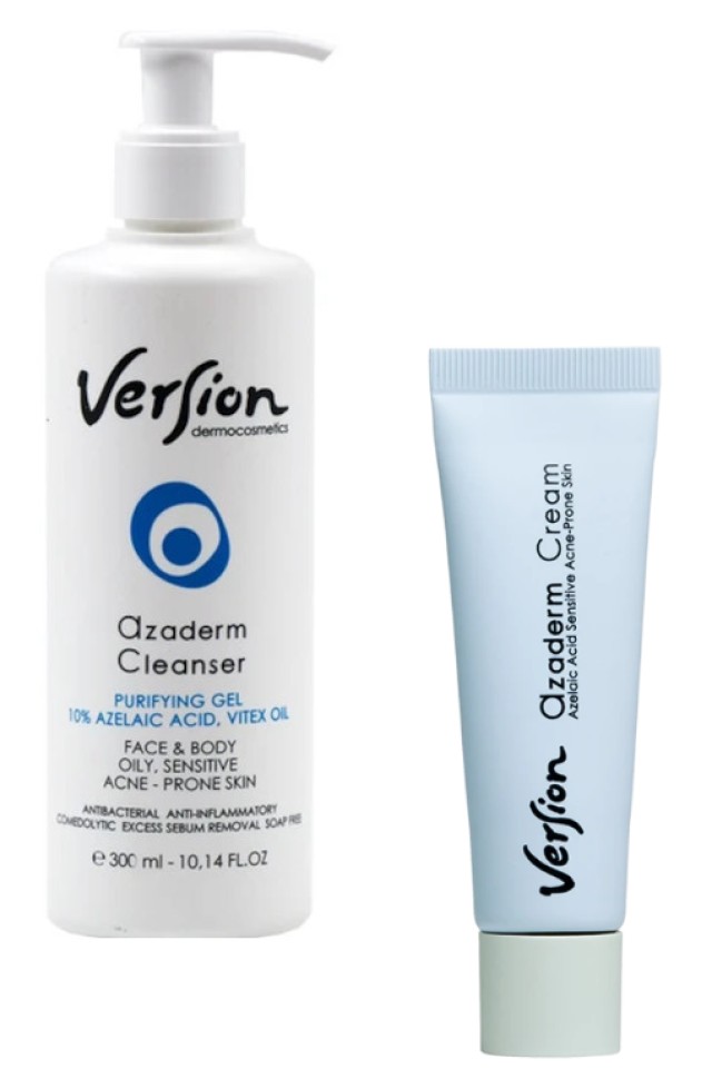 Version PROMO Azaderm Cleanser Καθαρισμού Προσώπου - Σώματος για Λιπαρ …