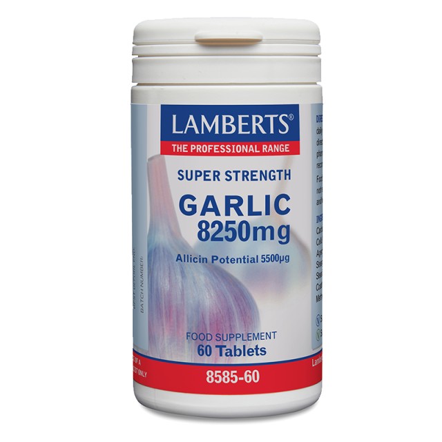Lamberts Garlic 8250mg Συμπλήρωμα Διατροφής Για Το Καρδειαγγειακό Σύστ …