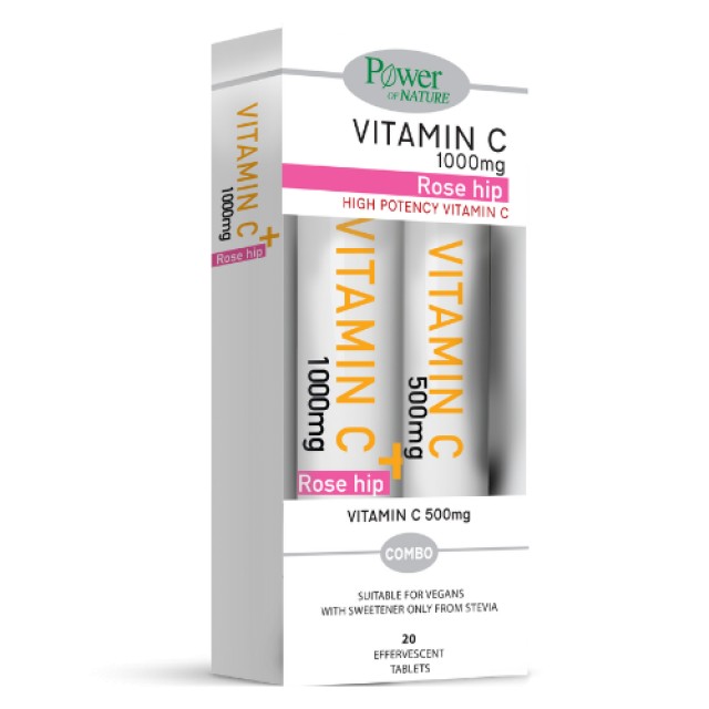Power of Nature PROMO Vitamin C 1000mg Rose Hip Προστασία του Ανοσοποι …