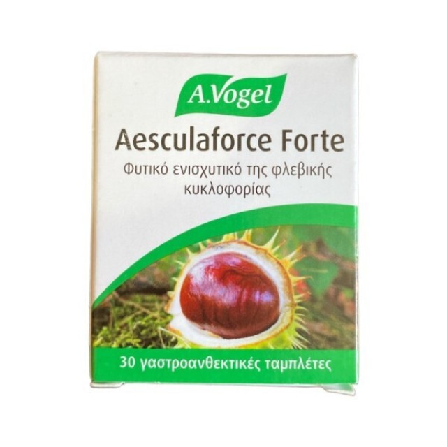 A.Vogel Aesculaforce Forte Φυτικό Φλεβοτονωτικό με Φρέσκια Ιπποκαστανιά 30 Ταμπλέτες