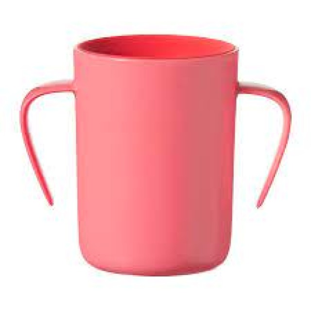 Tommee - Tippee Explora 360° Handled Cup Cee Sca AR Εκπαιδευτικό Κύπελλο με Λαβές Ροζ - Σιέλ για 6m+ 200ml