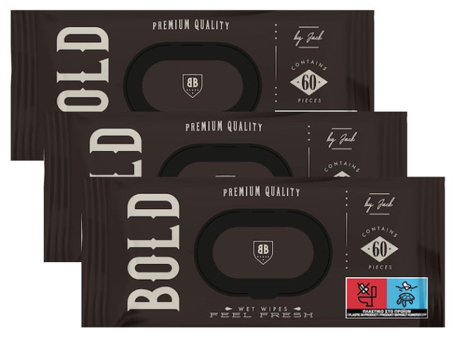 Agnotis PROMO Bold Υγρά Μαντηλάκια Καθαρισμού 2x60 Τεμάχια