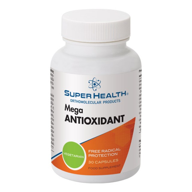 Super Health Mega Antioxidant Συμπλήρωμα Διατροφής με Αντιοξειδωτική Δράση 30 Κάψουλες