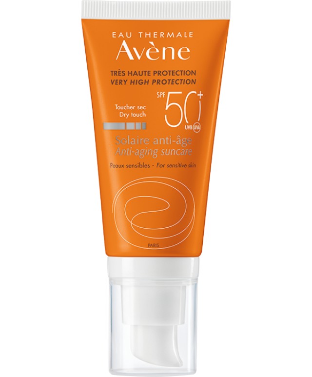 Avene Eau Thermale Solaire Anti Age Dry Touch SPF50+ Αντηλιακή Κρέμα Προσώπου με Αντιγηραντικές Ιδιότητες 50ml