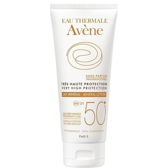 Avène Lait Minerale SPF50+ Αντιηλιακό για Ευαίσθητη Επιδερμίδα 100ml