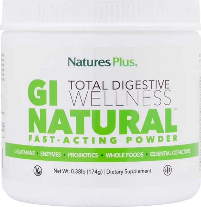 Natures Plus GI Natural Powder Φόρμουλα για την Υγιή Λειτουργία του Πε &hellip;