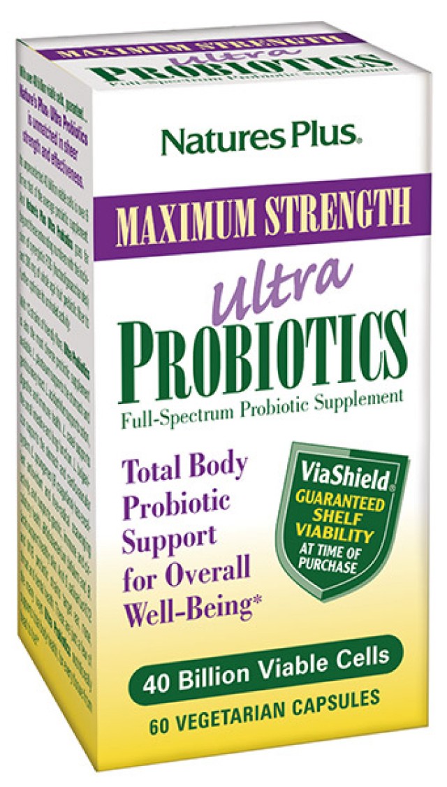 Natures Plus Ultra Probiotics Προβιοτικά 30 Φυτικές Κάψουλες