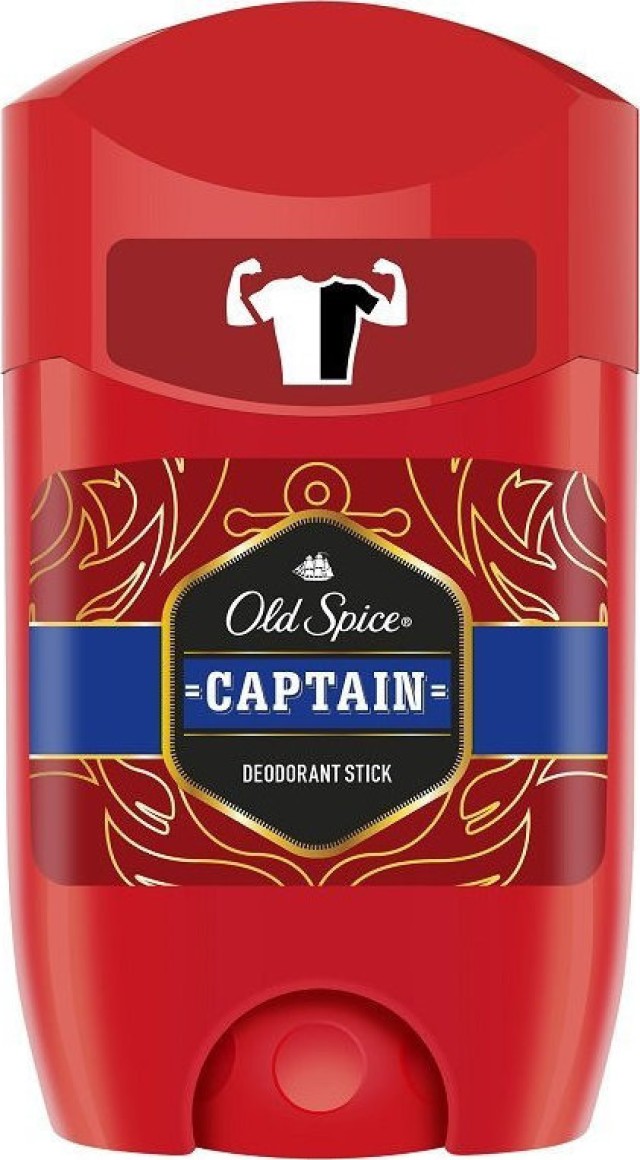 Old Spice Captain Deo Stick Ανδρικό Αποσμητικό 24ωρης Προστασίας 50ml