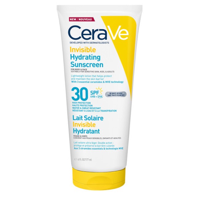 CeraVe Invisible Hydrating SPF30 Αντηλιακό για Πρόσωπο & Σώμα 177ml CeraVe Invisible Hydrating SPF30 Αντηλιακό για Πρόσωπο & Σώμα 177ml