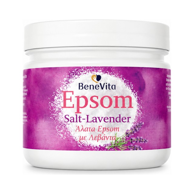 BeneVita Epsom Salt & Levender Άλατα Μπάνιου, 500g BeneVita Epsom Salt & Levender Άλατα Μπάνιου, 500g