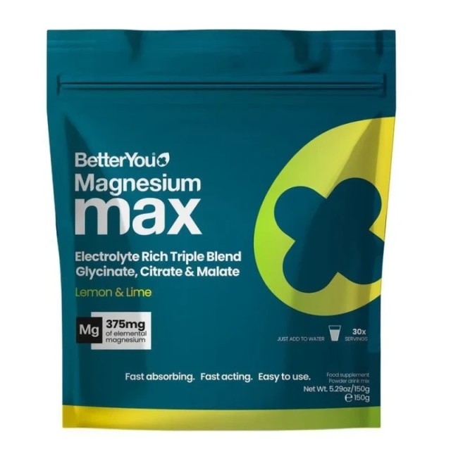BetterYou Magnesium Max 3in1 Powder Σκόνη Υψηλής Περιεκτικότητας Και Β … BetterYou Magnesium Max 3in1 Powder Σκόνη Υψηλής Περιεκτικότητας Και Β …