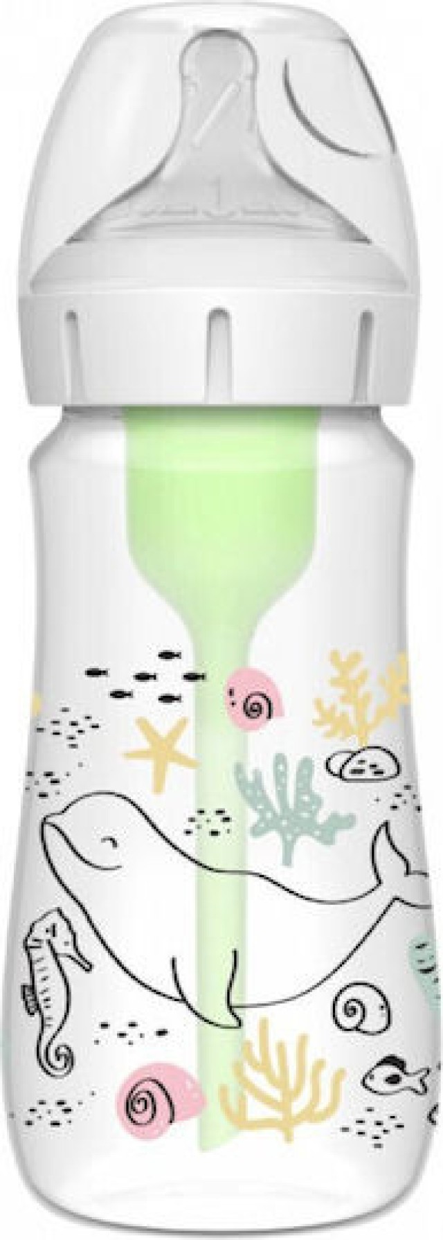 Dr. Browns Natural Flow Options+ Πλαστικό Μπιμπερό για 0m+ με Φαρδύ Λα …