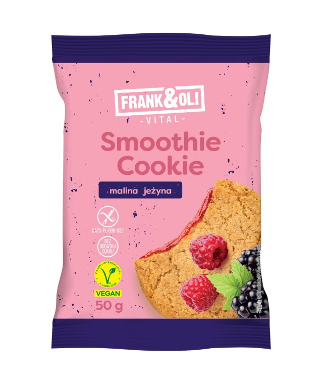 Frank & Oli Smoothie Cookie Raspberry & Blackberry Μαλακό Μπισκότο Βρώ &hellip;