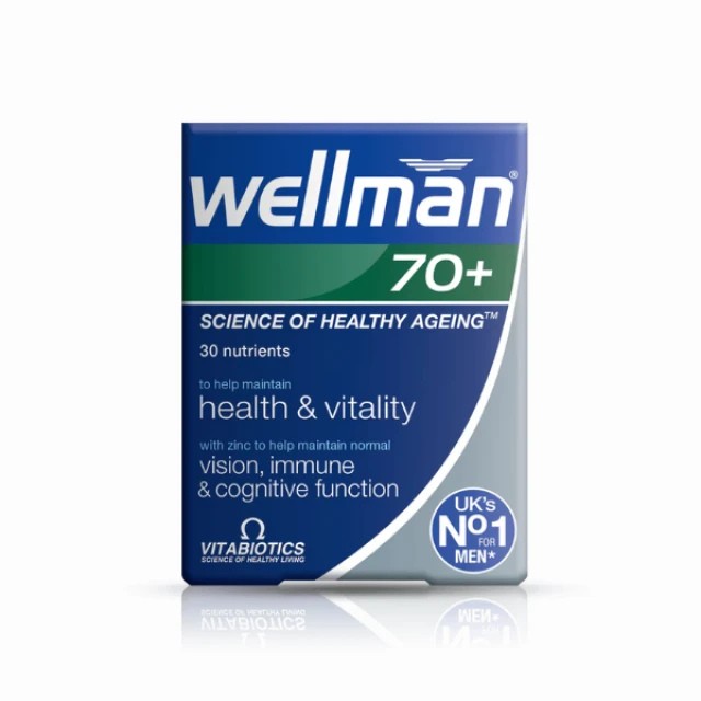 Vitabiotics Wellman 70+ Φόρμουλα για την Υγεία των Ανδρών άνω των 70 Ε … Vitabiotics Wellman 70+ Φόρμουλα για την Υγεία των Ανδρών άνω των 70 Ε …