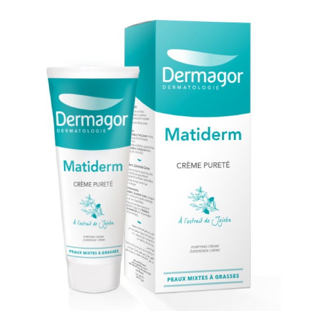 Inpa Dermagor Matiderm Crème Pureté Ολοκληρωμένη Φροντίδα για Άτονο, Μικτό προς Λιπαρό Δέρμα / με Τάση Ακμής 40ml