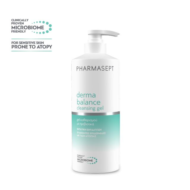 Pharmasept Derma Balance Shower Gel Ενυδατικό Αφρόλουτρο Καθημερινής Χρήσης για Ευαίσθητες & με Τάση Ατοπίας Επιδερμίδες 500ml