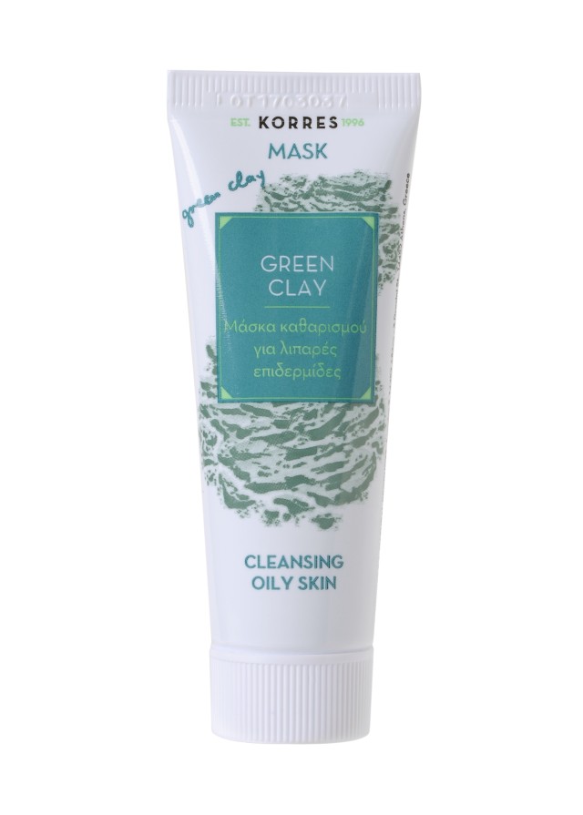 Korres Mask Green Clay - Μάσκα Καθαρισμού Πράσινη Άργιλος, 18ml