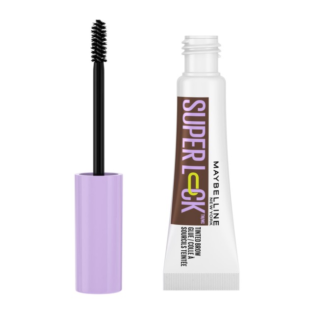 Maybelline Super Lock Brow Glue Deep Brown Gel Φρυδιών για Σταθερό Κρά &hellip;