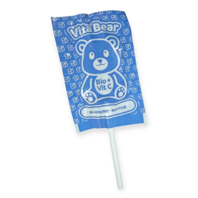 Meke Vita Bear Βιολογικό Γλειφιτζούρι με Βιταμίνη C Γεύση Μύρτιλο 1 Τε …