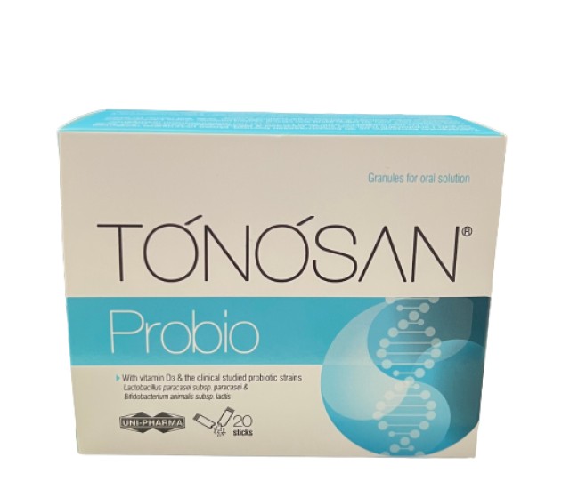 Uni Pharma Tonosan Probio Συμπλήρωμα Διατροφής με Προβιοτικά 20 Sticks