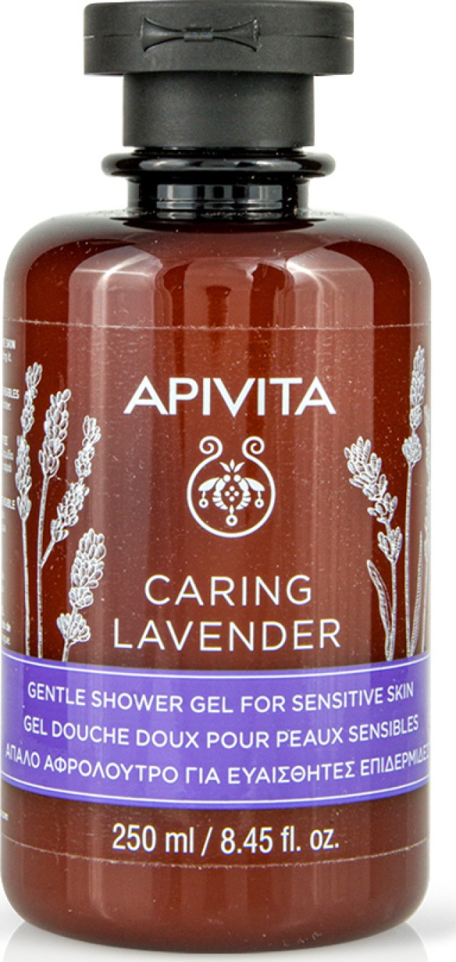 Apivita Caring Lavender Αφρόλουτρο για Ευαίσθητες Επιδερμίδες Με Λεβάν …