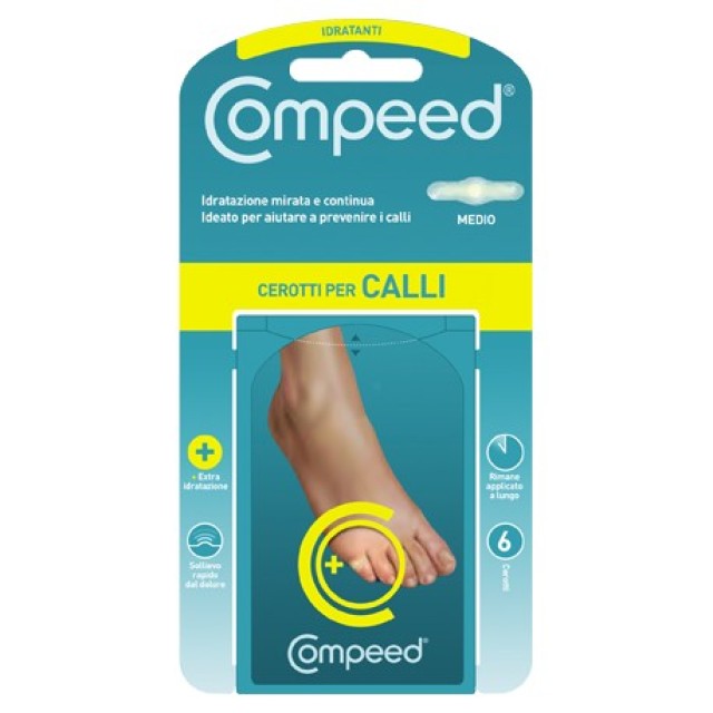 Compeed Corn Moist Medium Ενυδατικά Επιθέματα για Κάλους Μεσαία 6 Τεμά …