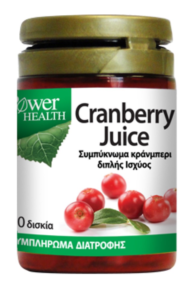 Power Health Cranberry Juice 4500mg Συμπλήρωμα Διατροφής για το Ουροποιητικό 30 Δισκία