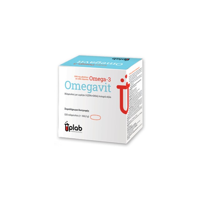 Uplab Omegavit Epa & Dha Συμπλήρωμα Διατροφής με Ωμέγα-3 Λιπαρά Οξέα &hellip;