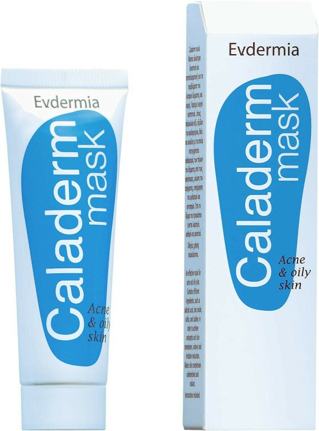 Evdermia Caladerm Mask Μάσκα Προσώπου για Λιπαρές - Ακνεϊκές Επιδερμίδ …