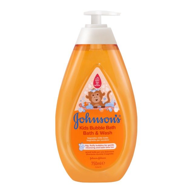 Johnsons® Kids Bubble Bath Παιδικό Αφρόλουτρο 750ml με Αντλία