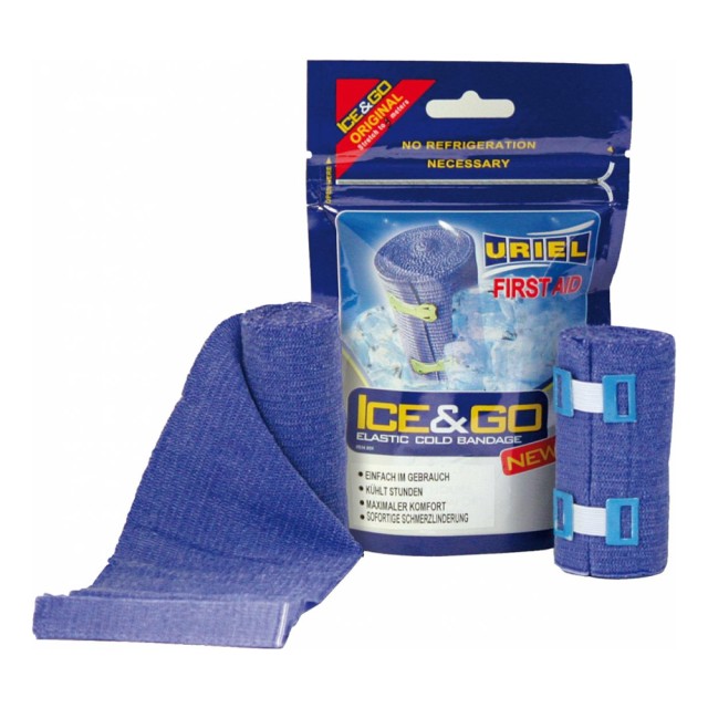 Uriel Ice & Go Elastic Bandage Κρύος Ελαστικός Επίδεσμος 3m Μήκος [801] 1 Τεμάχιο
