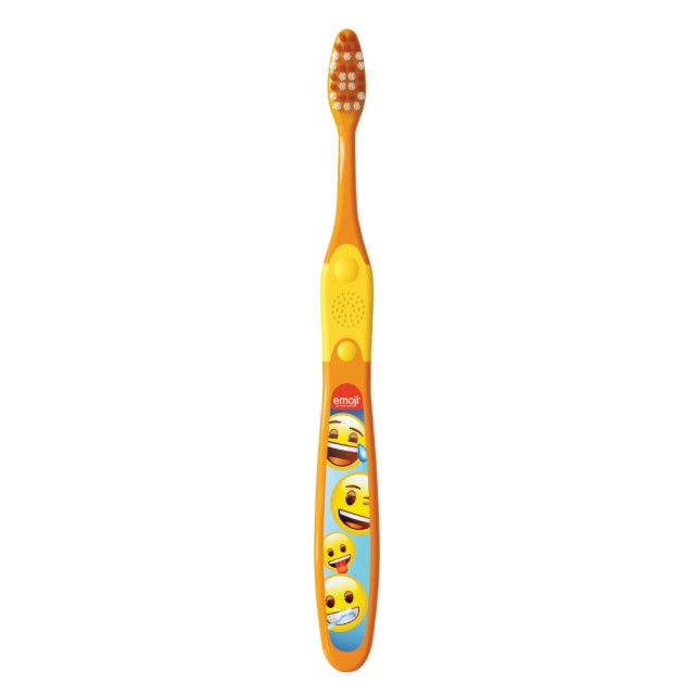 Elgydium Junior Emoji Παιδική Οδοντόβουρτσα Πορτοκαλί για 7-12 Ετών 1 Τεμάχιο