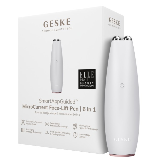 Geske Micro Current Face Lift Pen 6 in 1 Starlight Συσκευή Κατά της Γήρανσης της Επιδερμίδας 1 Τεμάχιο