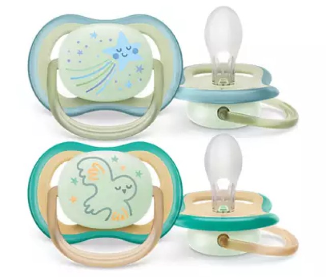Avent Philips Ultra Air Night Πιπίλα Σιλικόνης Νυκτός για 0-6m Γαλάζιο … Avent Philips Ultra Air Night Πιπίλα Σιλικόνης Νυκτός για 0-6m Γαλάζιο …