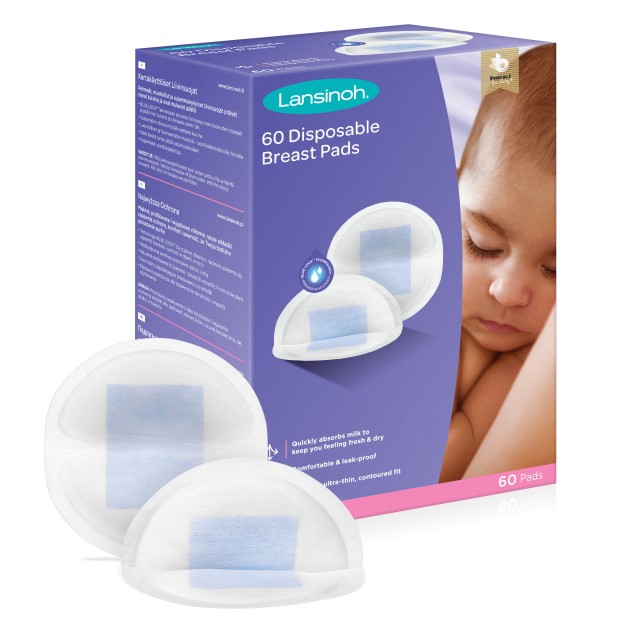 Lansinoh Disposable Breast Pads Επιθέματα Στήθους μιας Χρήσεως 60 Τεμά …