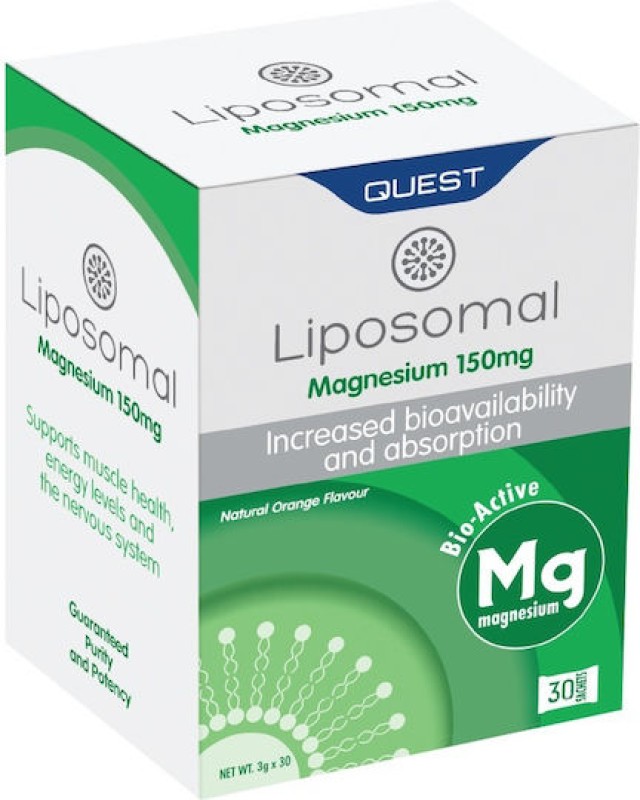 Quest Liposomal Magnesium 150mg Λιποσωμικό Μαγνήσιο Αυξημένης Απορρόφη …