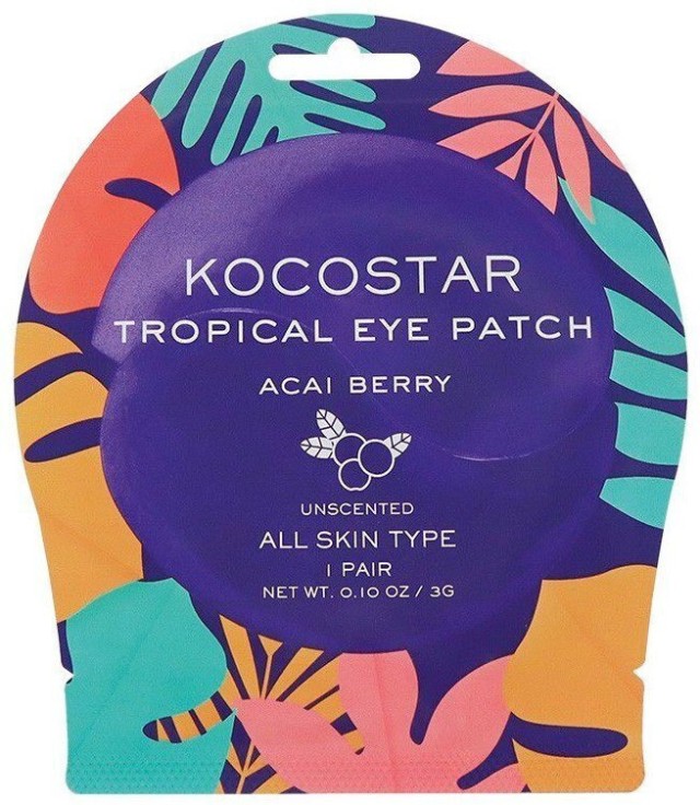 Kocostar Tropical Eye Patch Acai Berry Επιθέματα Υδρογέλης για Αναζωογόνηση των Ματιών 1 Ζευγάρι