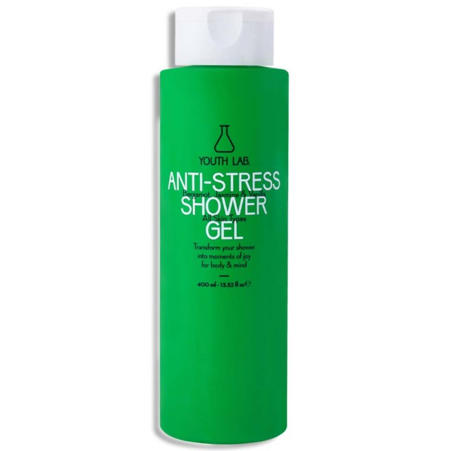 Youth Lab Anti Stress Shower Gel – Περγαμόντο, Γιασεμί & Βανίλια Αφρίζον Τζελ Καθαρισμού Σώματος 400ml