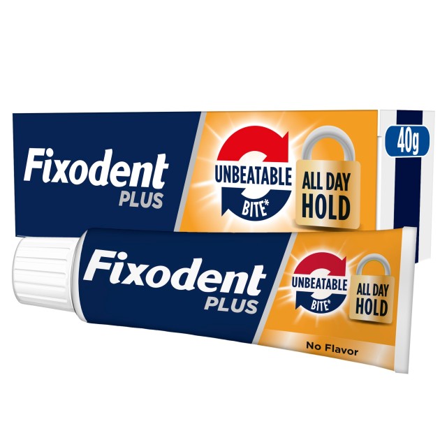 Fixodent Plus Strong Bite Στερεωτική Κρέμα για Ολικές & Μερικές &hellip;