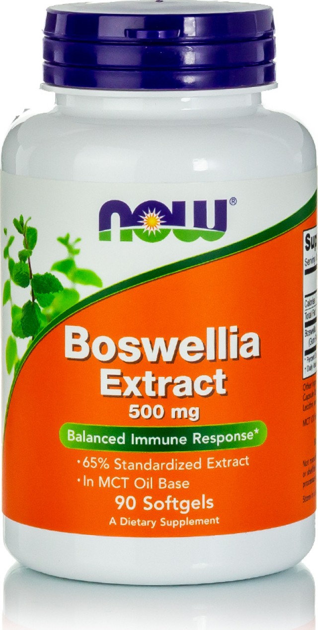 Now Foods Boswellia Extract 500mg Συμπλήρωμα Διατροφής Για Το Ανοσοποιητικό 90 Μαλακές Κάψουλες