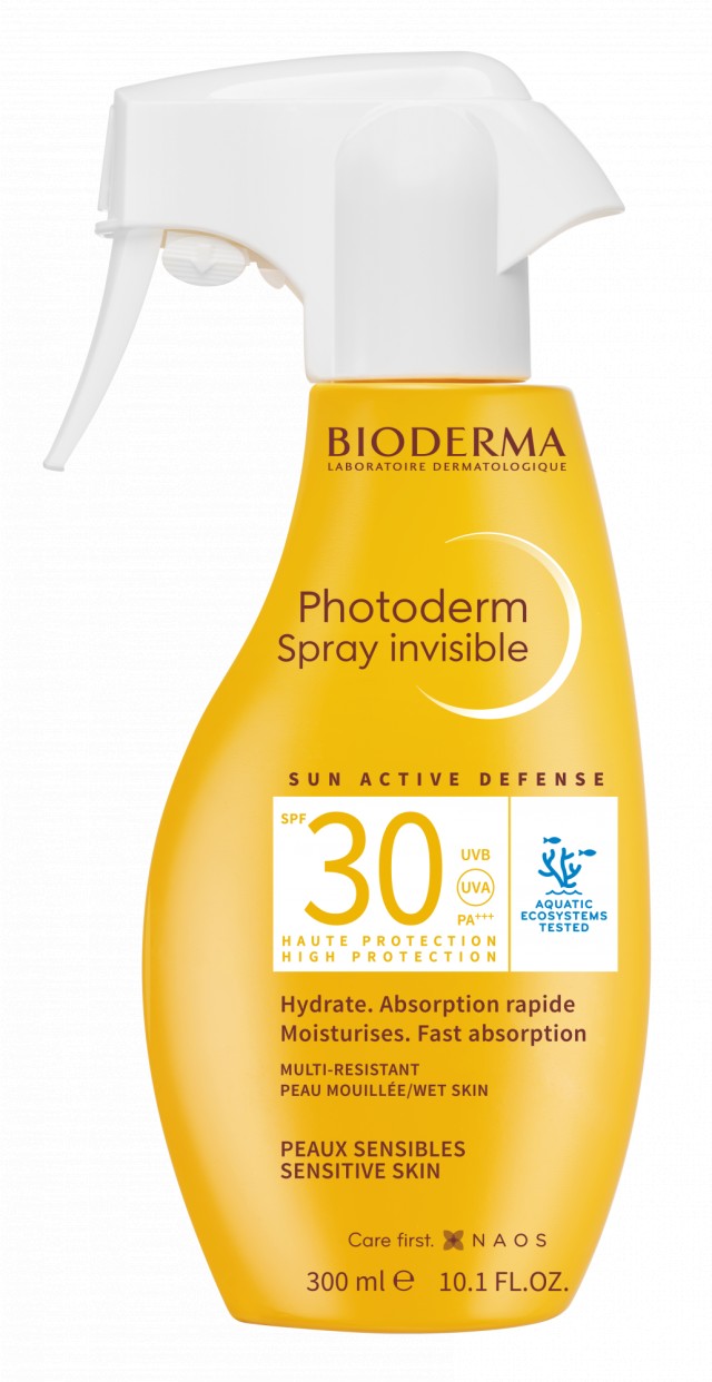 Bioderma Photoderm SPF30+ Sun Active Defense Invisible Spray Αντηλιακή Προστασία Προσώπου & Σώματος 300ml