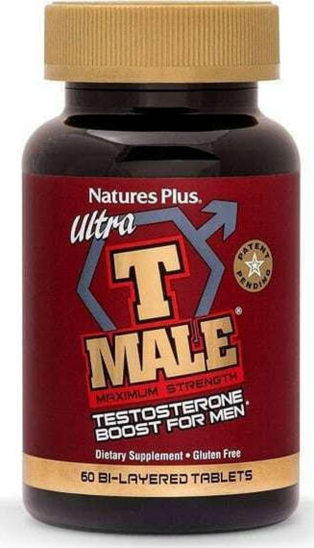 Natures Plus Men Ultra T Male Testosterone Ανδρικό Συμπλήρωμα Διατροφής για την Ενίσχυση της Τεστοστερόνης 60 Ταμπλέτες