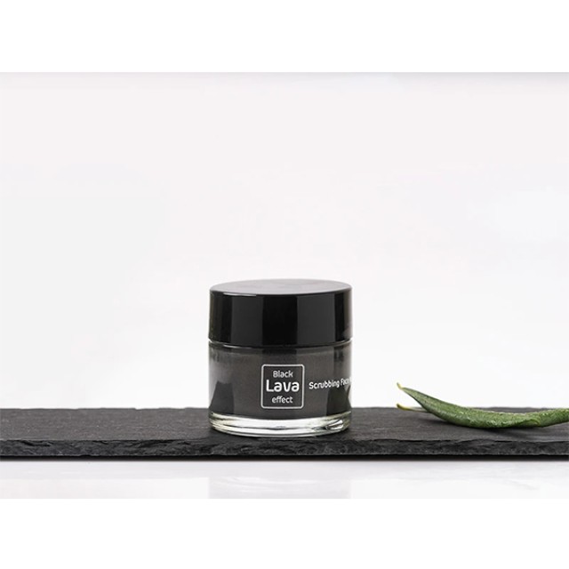 Olive Touch Black Lava Scrubbing Face Μάσκα - Scrub Προσώπου με Ηφαιστειακή Λάβα 50ml