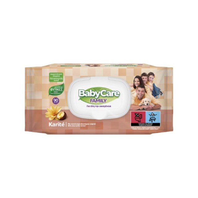 BabyCare Family Karite Μαντήλια για Όλη την Οικογένεια 90 Τεμάχια