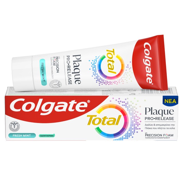 Colgate Total Plaque Pro Release Fresh Mint Οδοντόκρεμα Κατά της Πλάκα …
