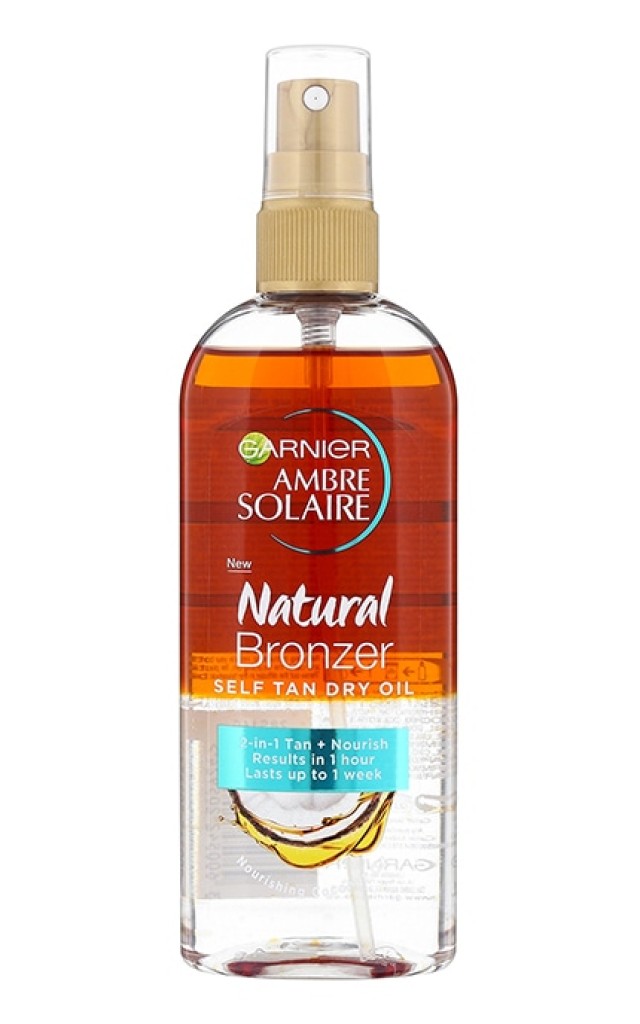 Garnier Natural Bronzer Self Tan Dry Oil Αυτομαυριστικό Λάδι Σώματος 150ml